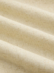 Linen Blend V-Neck Belted Maxi Dress