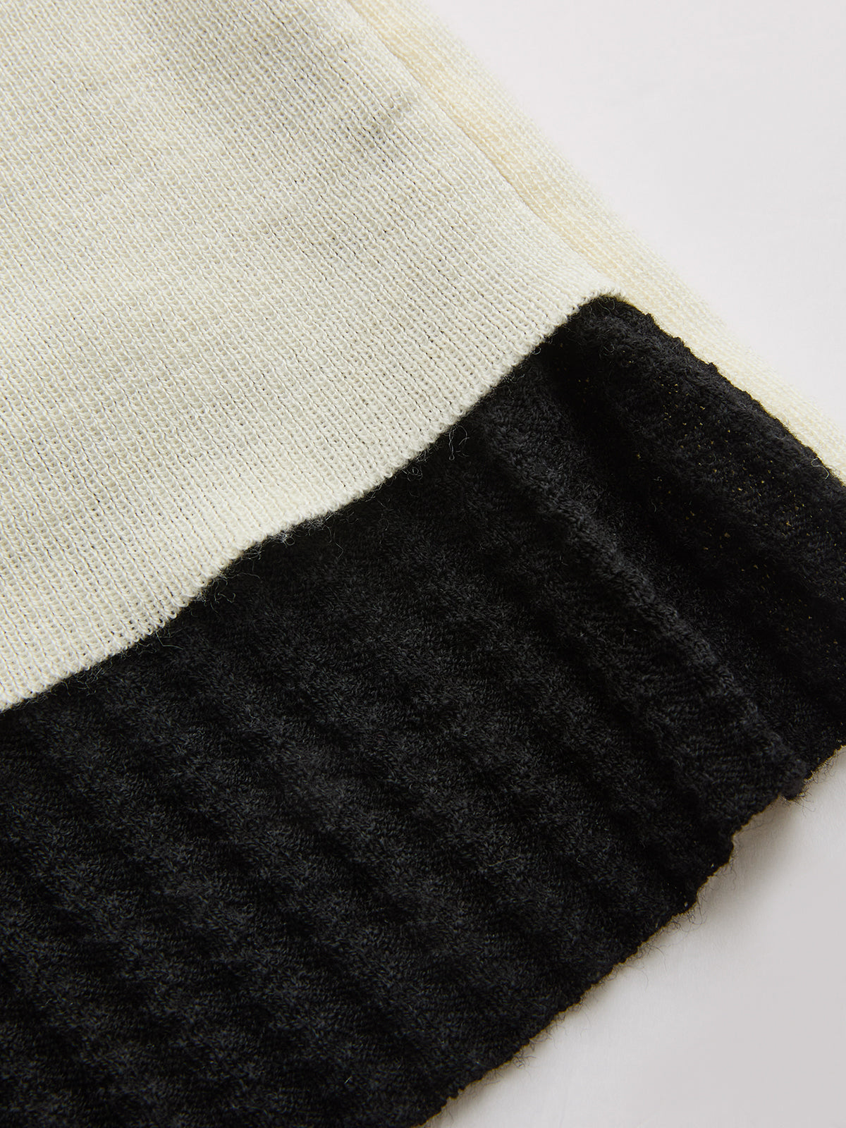 Halter Neck Draped Color Block Knit Top