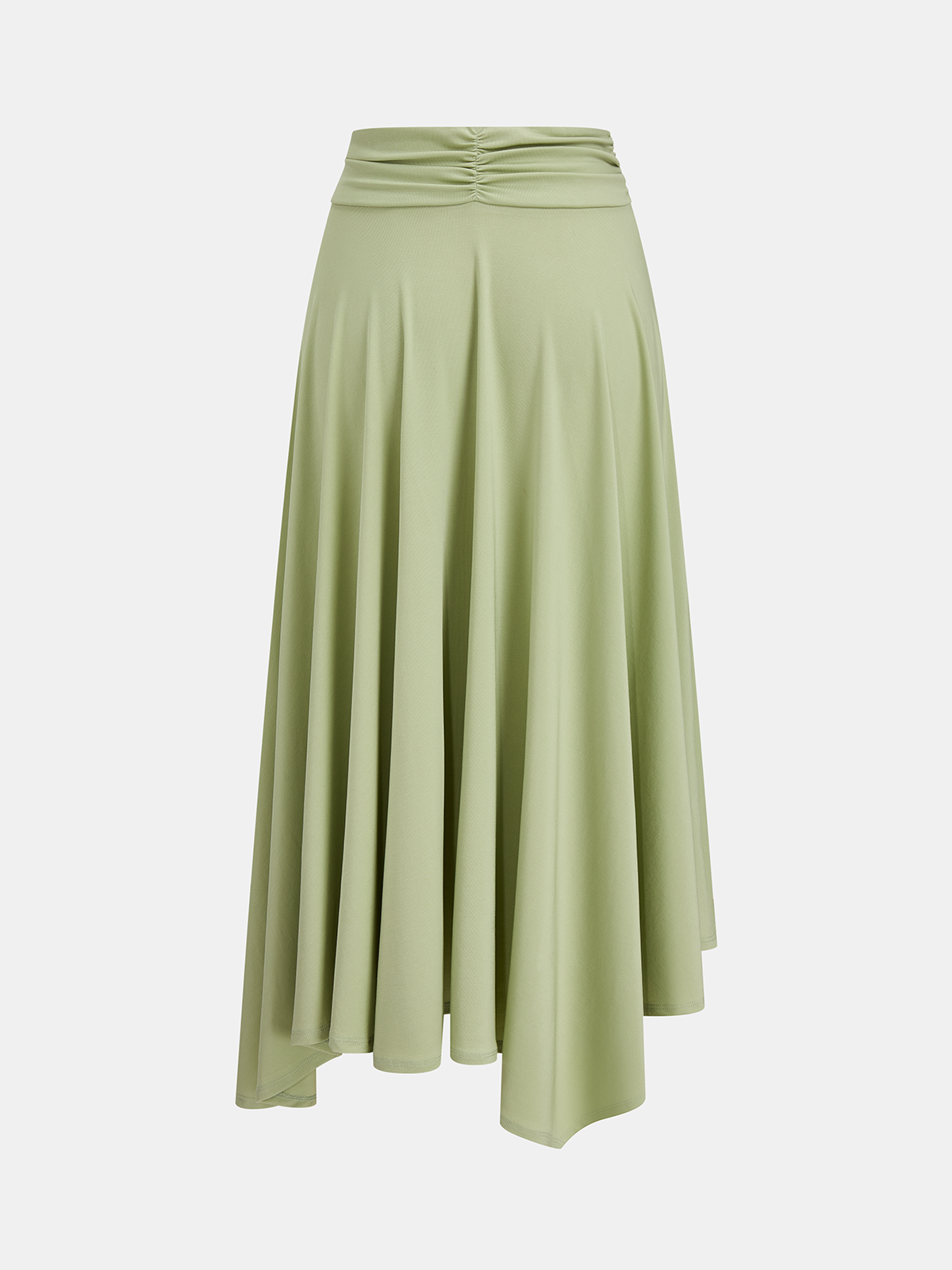 One Shoulder Ruched Top & Midi Skirt Set