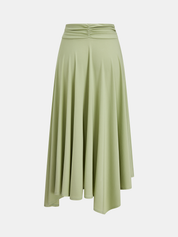 One Shoulder Ruched Top & Midi Skirt Set