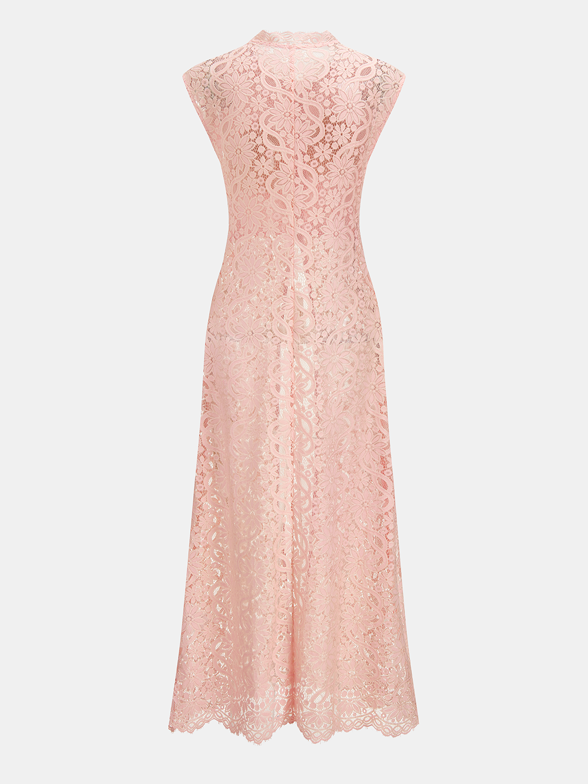 Sleeveless Lace Longline Top