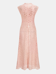 Sleeveless Lace Longline Top