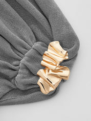 Asymmetrical Off Shoulder Ruched Top