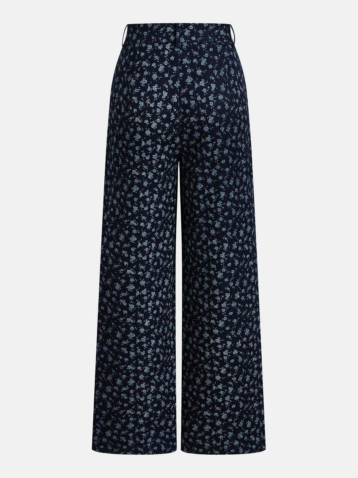 Ditsy Floral Halter Vest & Wide Leg Pants Set