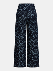 Ditsy Floral Halter Vest & Wide Leg Pants Set