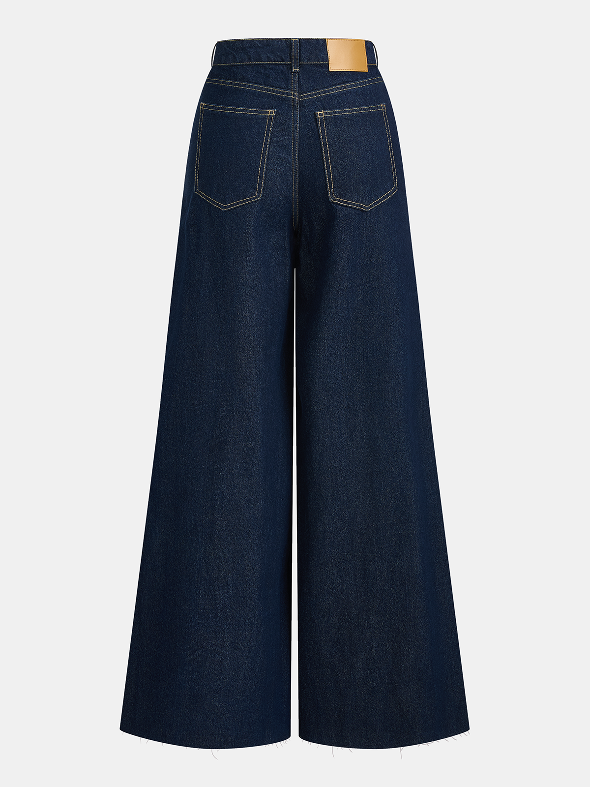 Denim Crop Vest & Wide Leg Pants Set