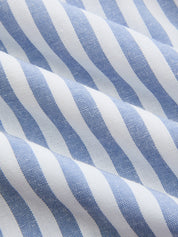 Striped Cotton Blend Cutout Top & Shorts Set