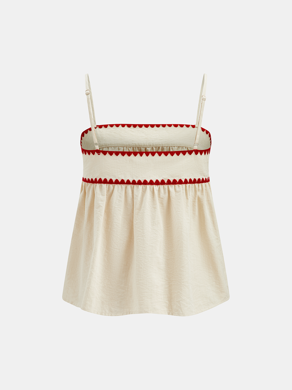 Cotton Blend Wave Edge Cami Top & Shorts Set
