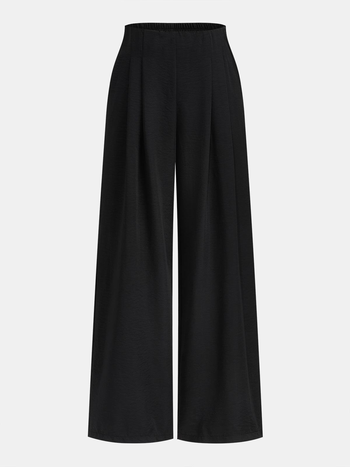 Halter Neck Button Top & Wide Leg Pants Set