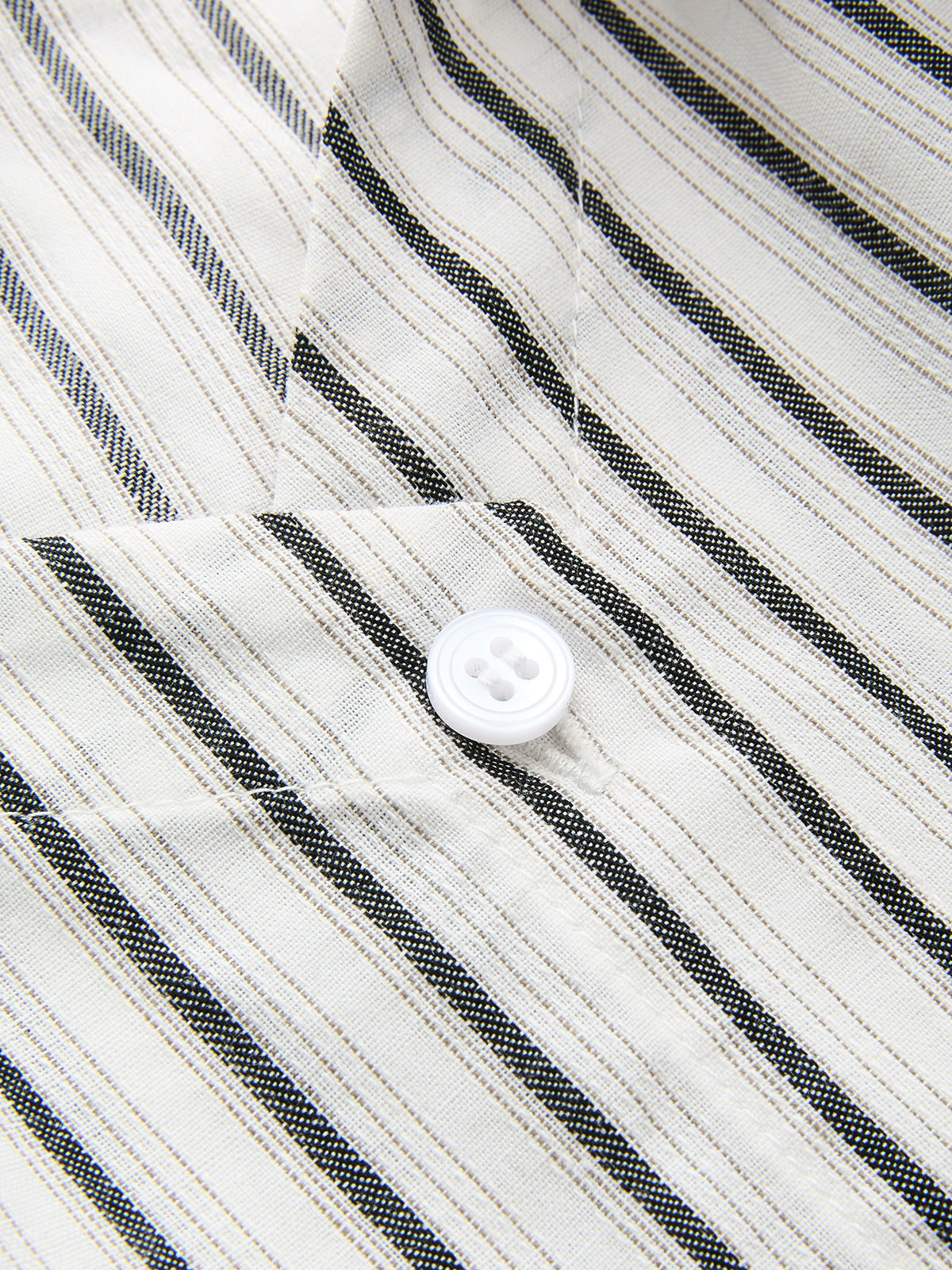 Striped Cotton Cold Shoulder Half Sleeve Blouse