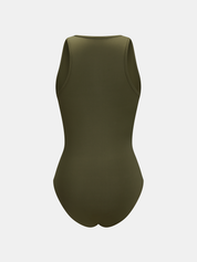 V Neck Sleeveless Bodysuit & Maxi Skirt Set