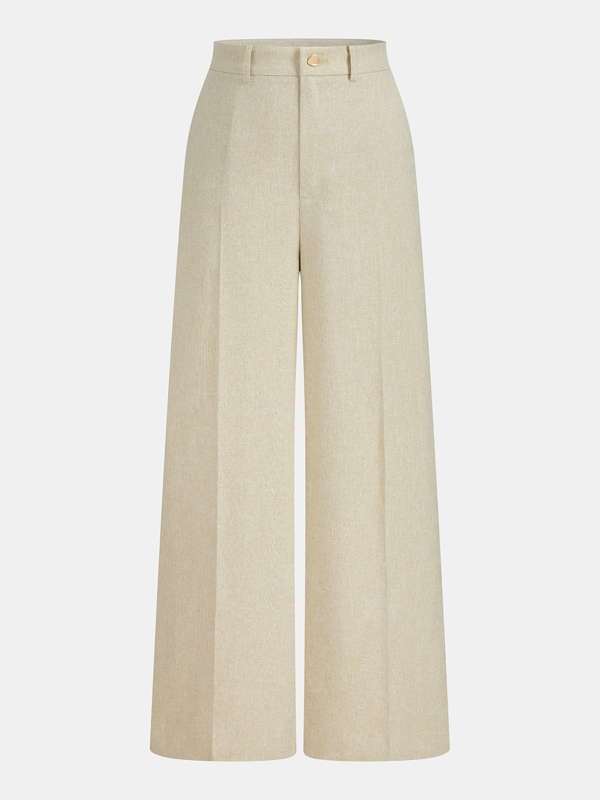Cotton Blend Collared Crop Vest & Pants Set