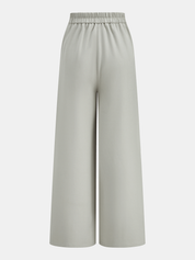 Lace Spliced Vest & Wide Leg Pants Set