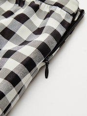 Gingham Cotton Blend Cami Top & Skirt Set