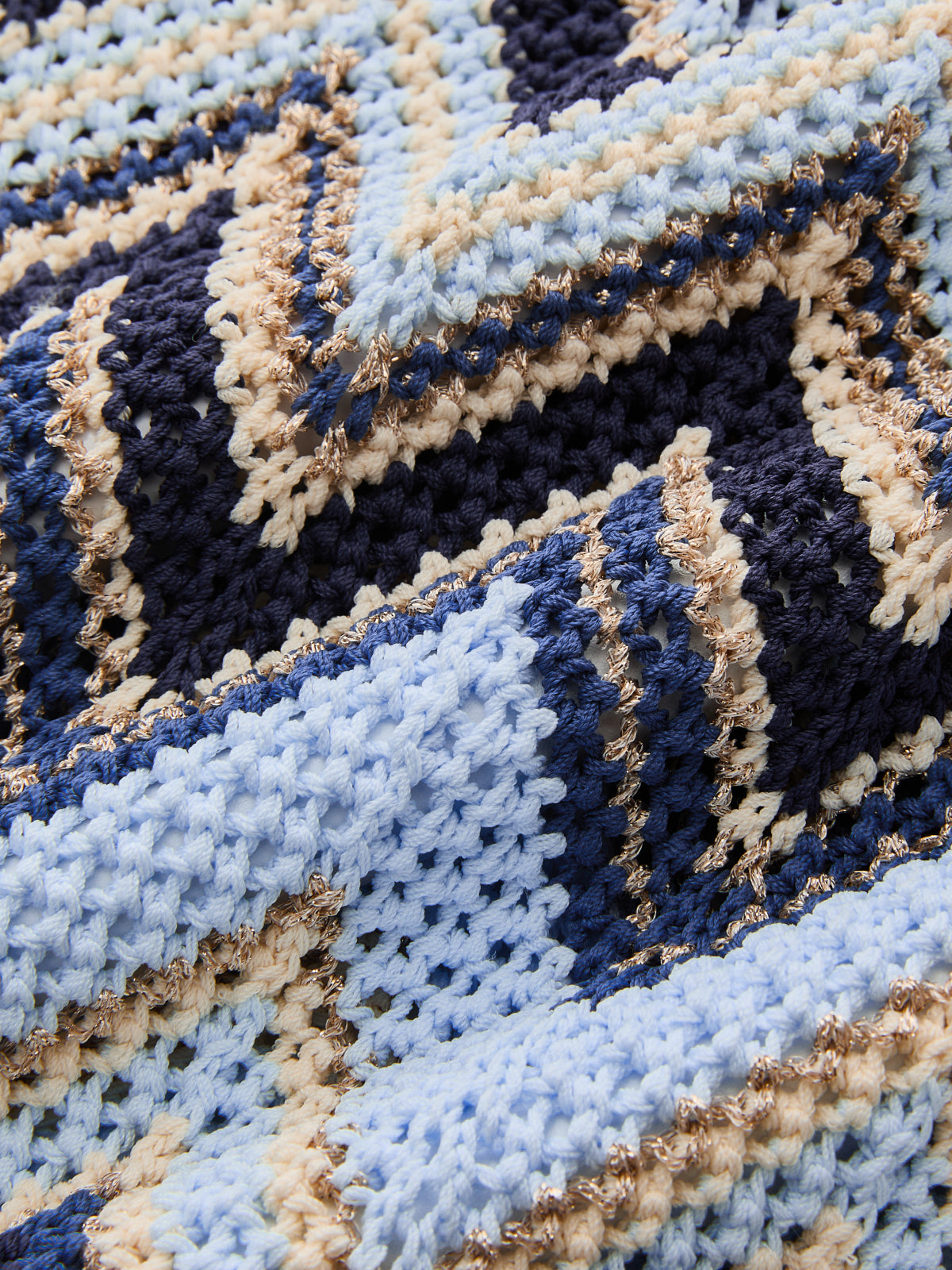 Zigzag Wave Crochet Sleeveless Knit Tank Top