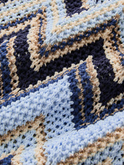 Zigzag Wave Crochet Sleeveless Knit Tank Top
