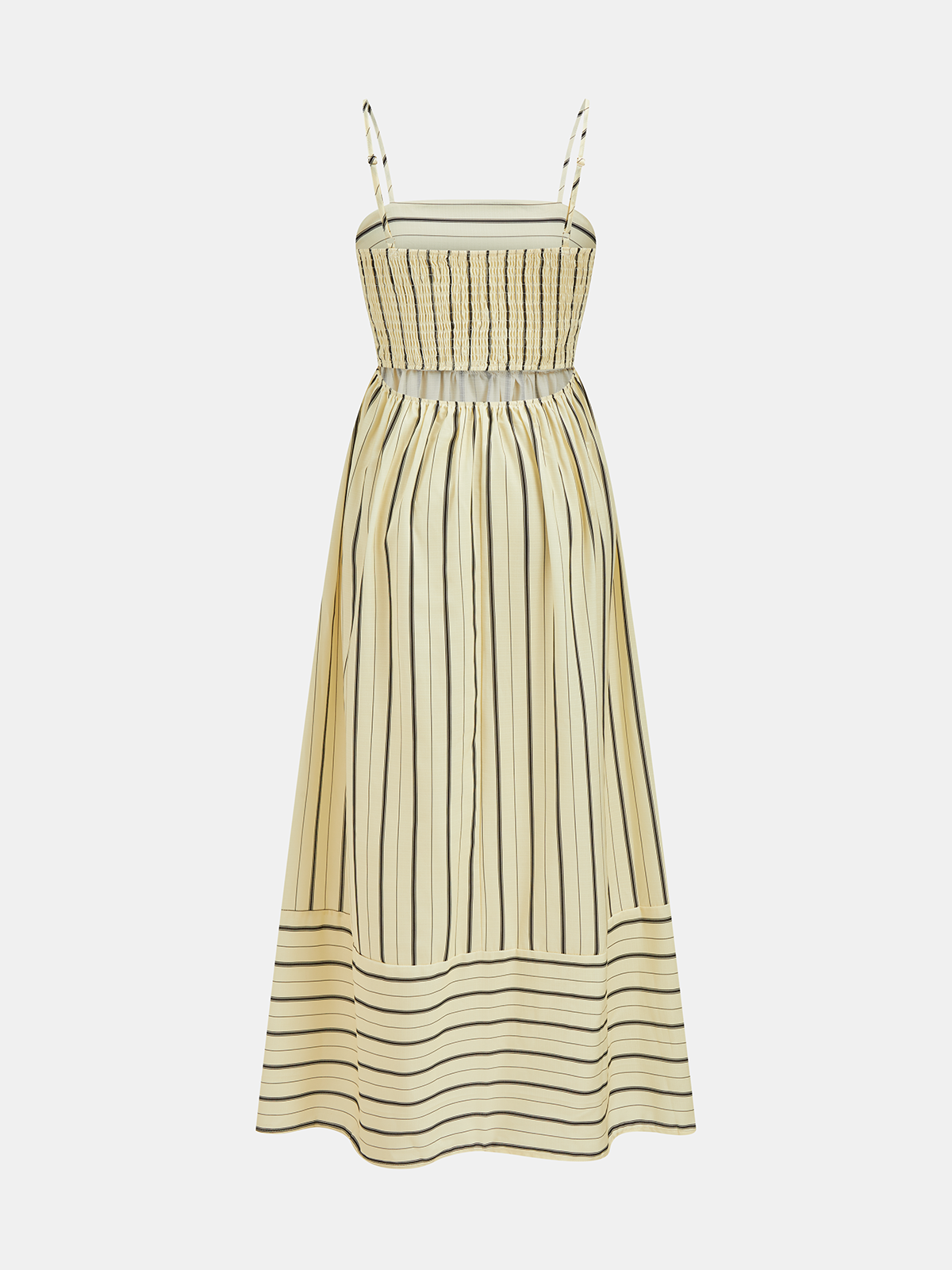 Striped A-Line Cami Maxi Dress